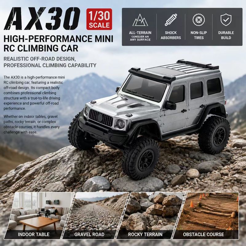 AX30 1/30スケール RCカー ミニオフロードクライミ - Rc Hobby Toucan のレビューと価格