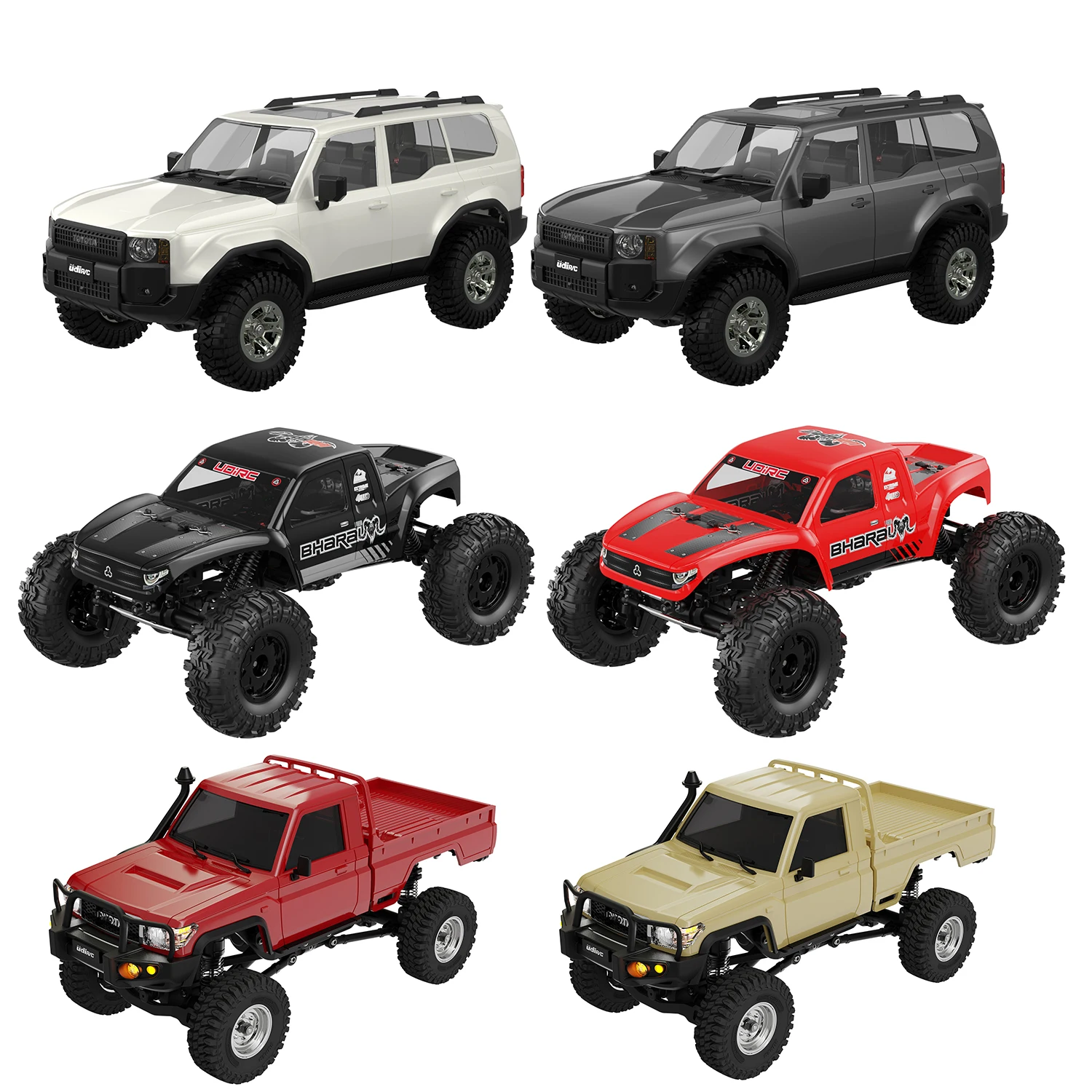 UDIRC 1/18、1/24スケールのロッククローラー、4 - Rc Hobby Grade Truck のレビューと価格